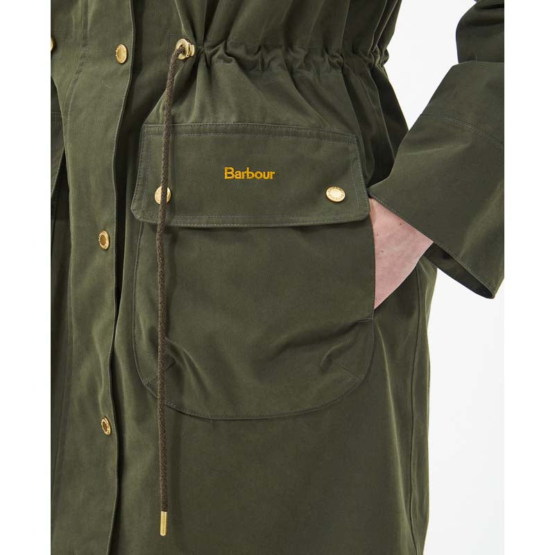 Barbour Deer Waterproof Ladies Jacket - Olive/Classic