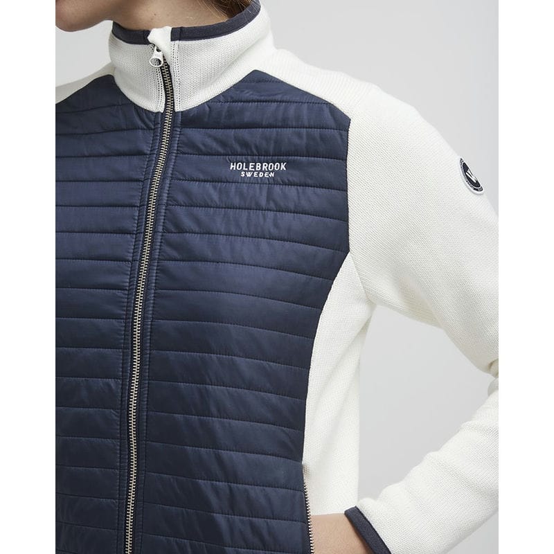 Holebrook Mimmi Windproof Ladies Full Zip Jacket - Off White/Navy