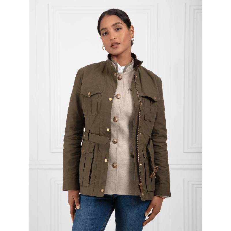 Fairfax & Favor Sadie Wax Safari Ladies Jacket - Khaki