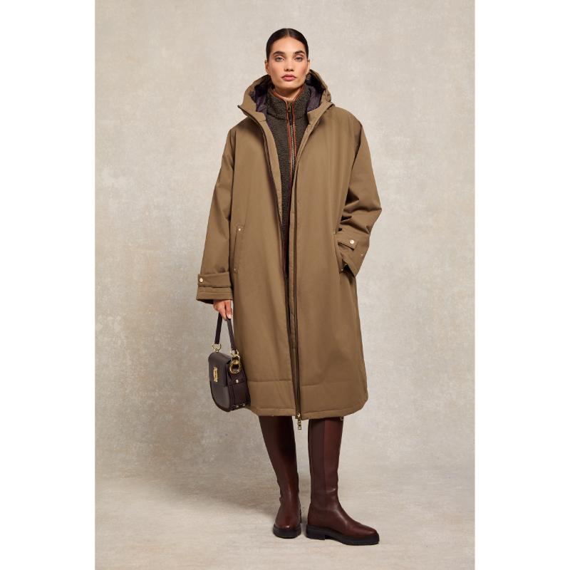 Holland Cooper Ladies One-Size Waterproof Country Dry Coat - Mink