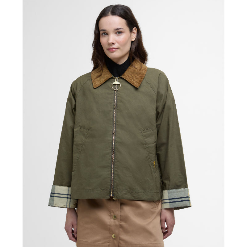 Barbour Catlin Ladies Showerproof Jacket - Dusky Green/Ancient