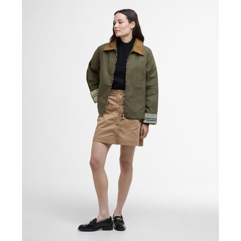 Barbour Catlin Ladies Showerproof Jacket - Dusky Green/Ancient