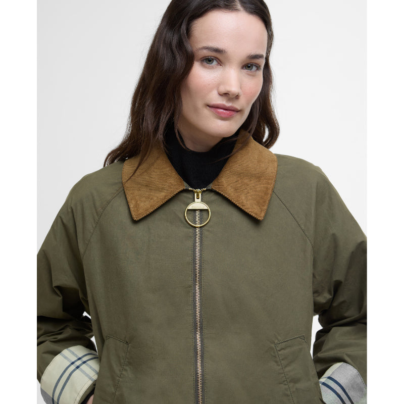 Barbour Catlin Ladies Showerproof Jacket - Dusky Green/Ancient