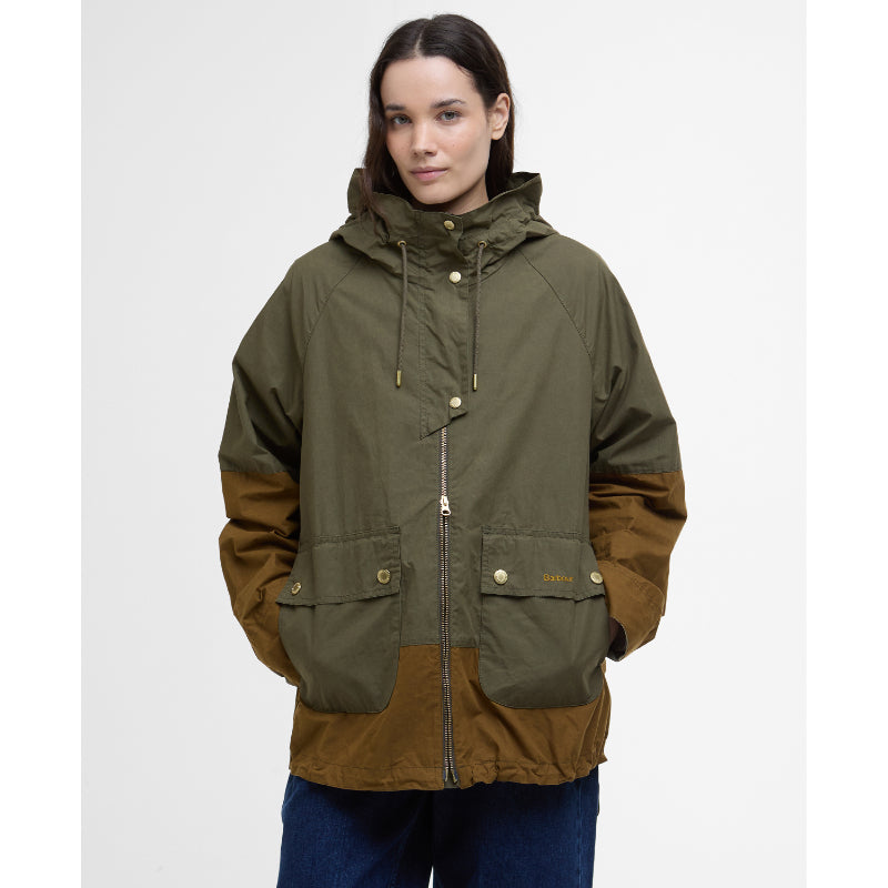 Barbour Hayley Ladies Showerproof Jacket - Dusky Green/Breen