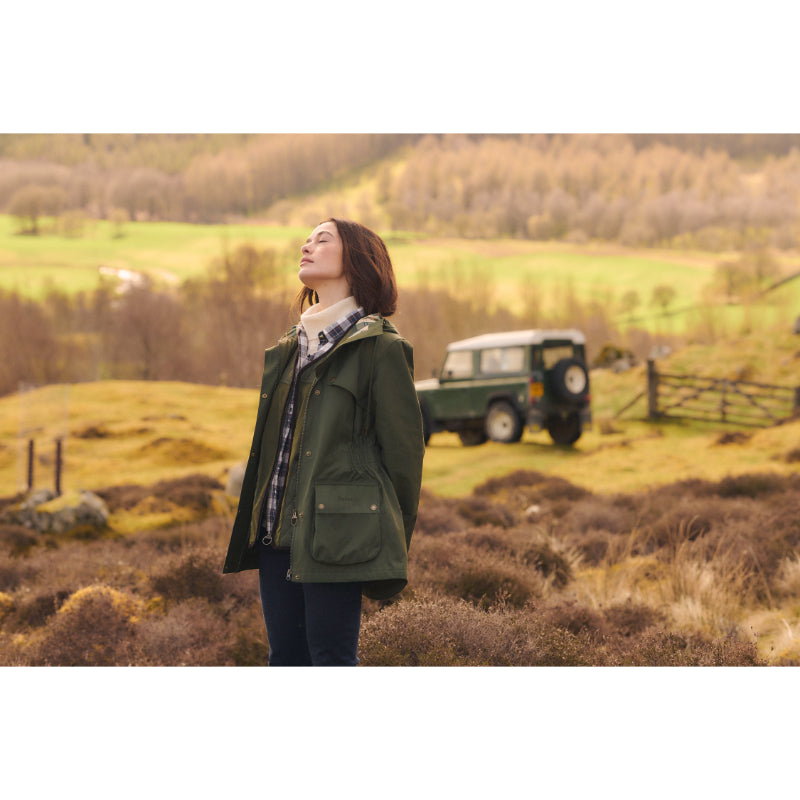 Barbour Maple Ladies Waterproof Jacket - Olive/Ancient