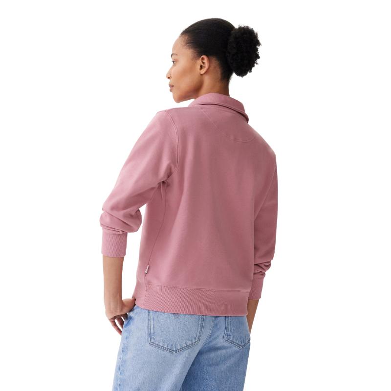R.M.Williams Trickett Ladies Zip Neck Sweatshirt - Pink