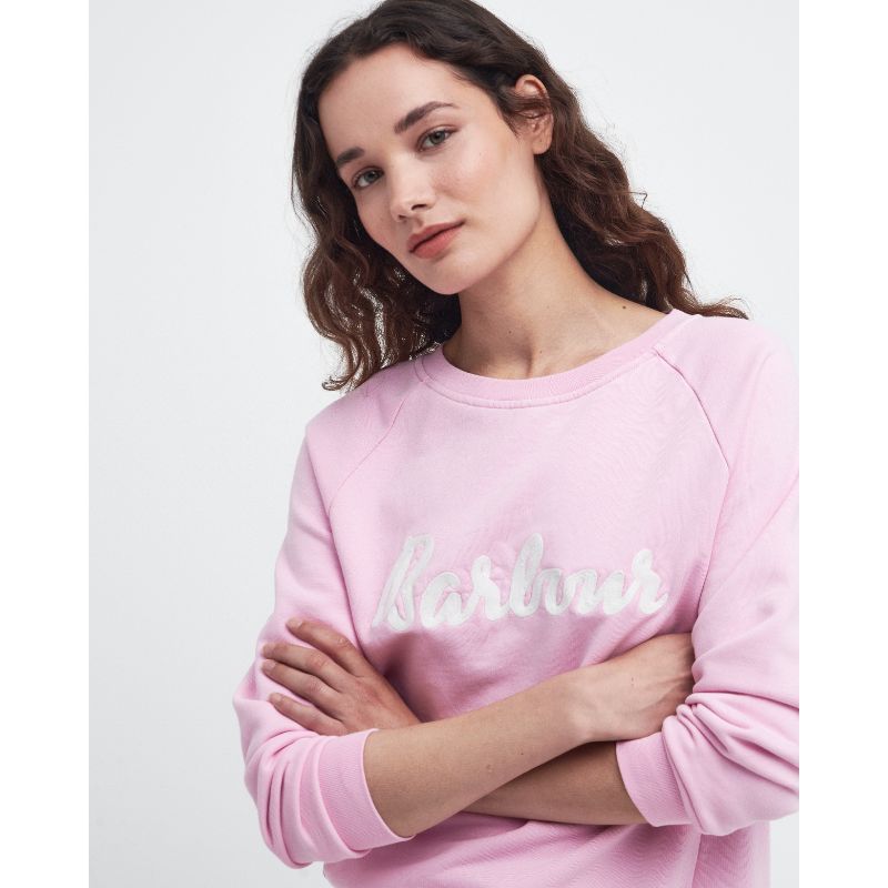 Barbour Otterburn Ladies Sweatshirt - Mallow Pink