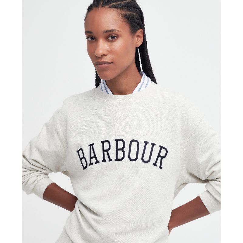 Barbour Northumberland Ladies Sweatshirt - Cloud/Navy