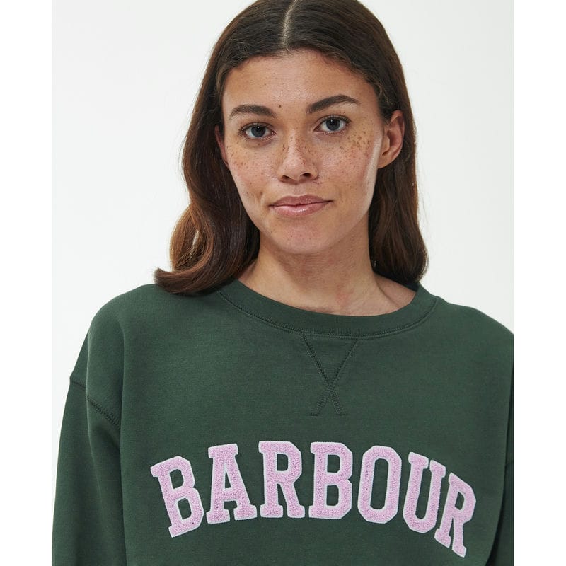 Barbour Northumberland Ladies Sweatshirt - Olive