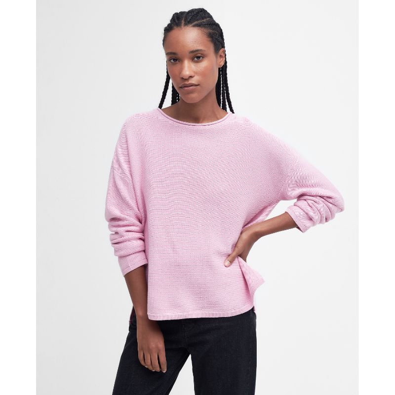 Barbour Marine Ladies Knitted Jumper - Mallow Pink
