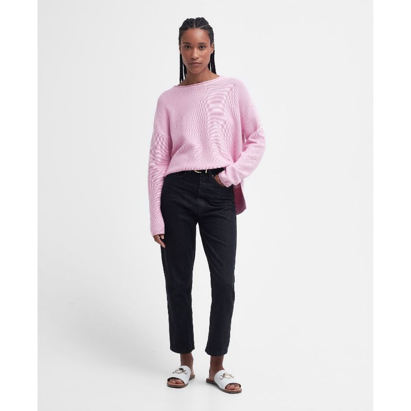 Barbour Marine Ladies Knitted Jumper - Mallow Pink