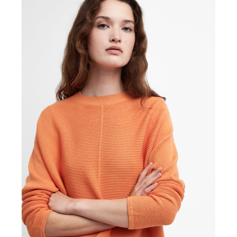 Barbour Bickland Ladies Knitted Jumper - Apricot Crush