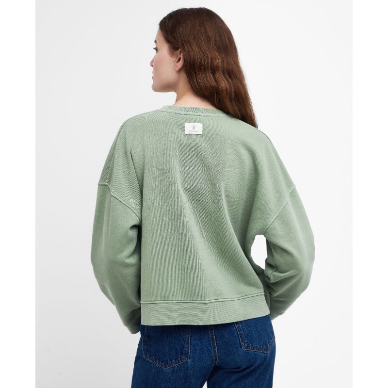 Barbour Sandgate Ladies Sweatshirt - Nephrite Green Wash