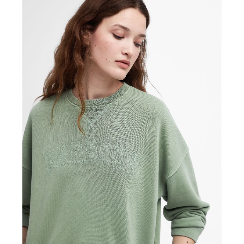 Barbour Sandgate Ladies Sweatshirt - Nephrite Green Wash