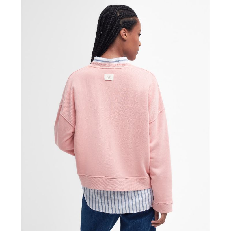 Barbour Sandgate Ladies Sweatshirt - Shell Pink Wash