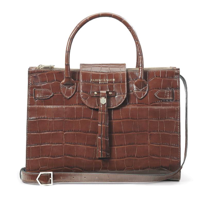 Fairfax & Favor Large Windsor Ladies Bag - Conker Brown