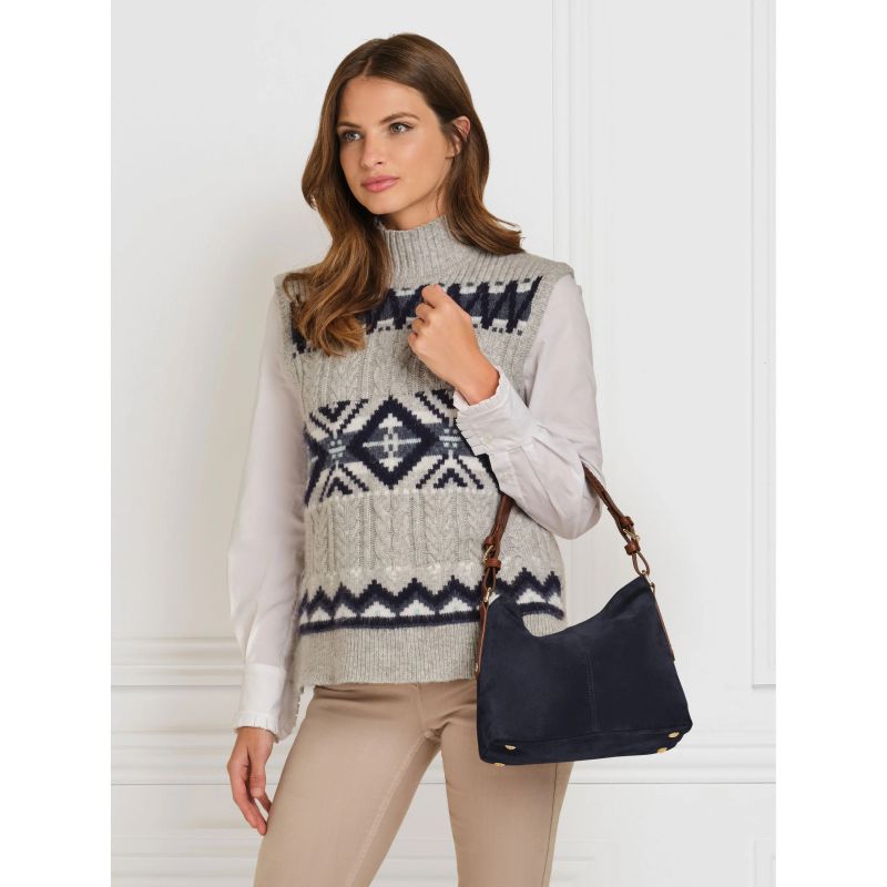 Fairfax & Favor Mini Tetbury Ladies Shoulder Bag - Navy