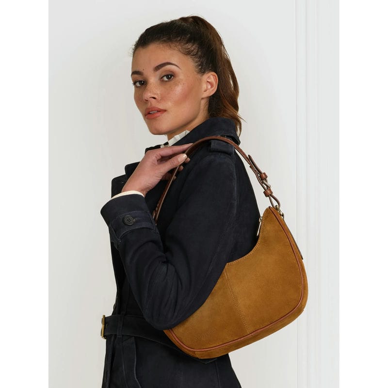 Fairfax & Favor Tetbury Crescent Ladies Shoulder Bag - Tan