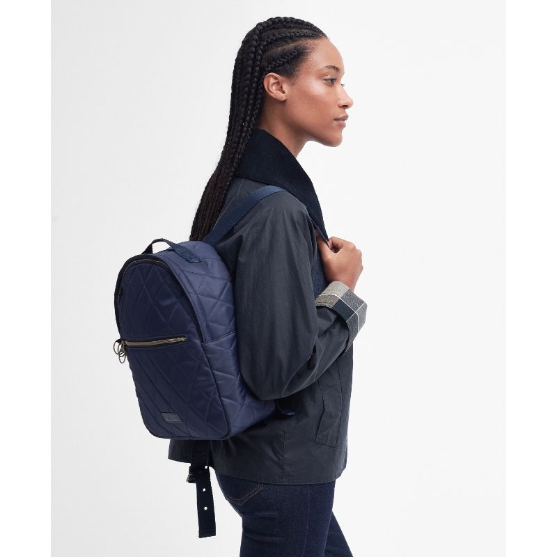 Barbour Ladies Quilted Backpack - Navy