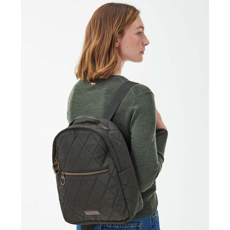 Barbour Quilted Backpack - Olive