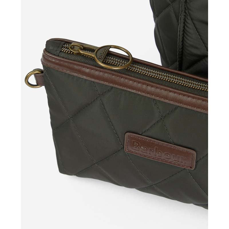 Barbour Quilted Tote Bag - Olive