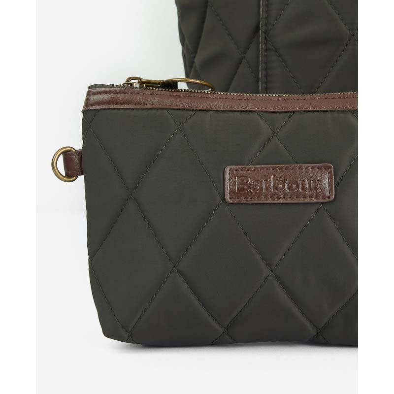 Barbour Quilted Tote Bag - Olive