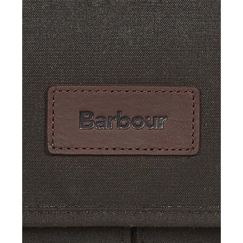 Barbour Essential Wax Messenger Bag - Olive