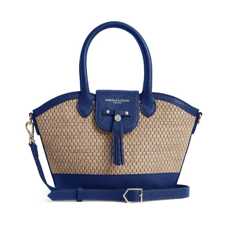 Fairfax & Favor Mini Windsor Basket Handbag - Porto Blue