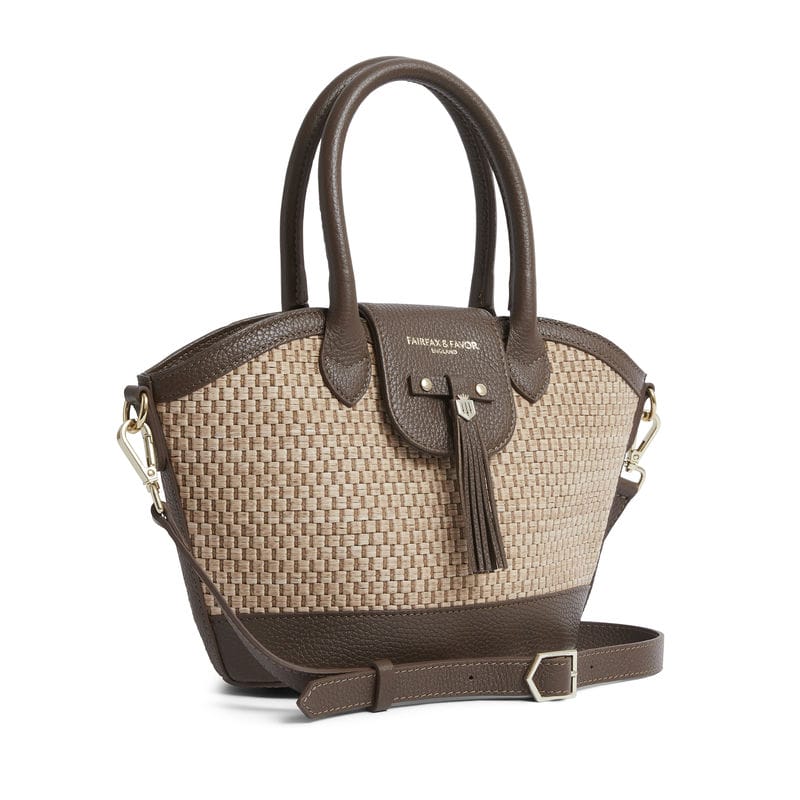 Fairfax & Favor Mini Windsor Basket Handbag - Tan Leather