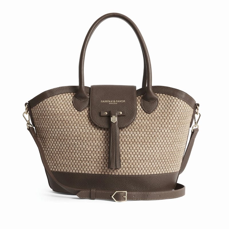 Fairfax & Favor Windsor Basket Handbag - Tan Leather