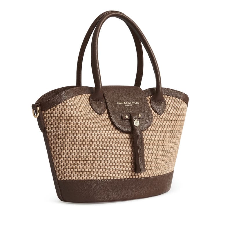 Fairfax & Favor Windsor Basket Handbag - Tan Leather