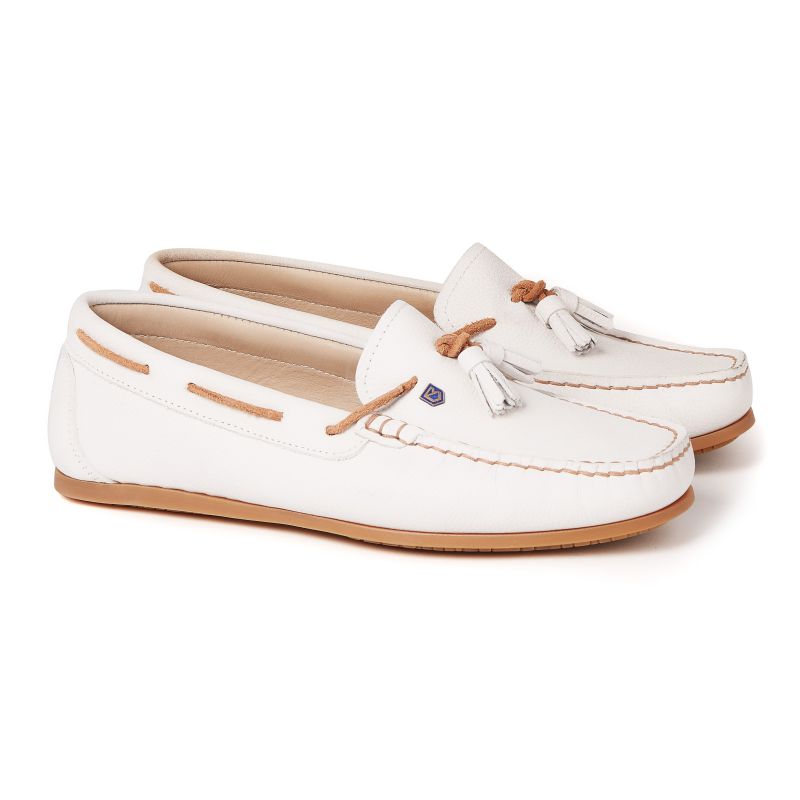 Dubarry Jamaica Ladies Leather Loafer - Sail White