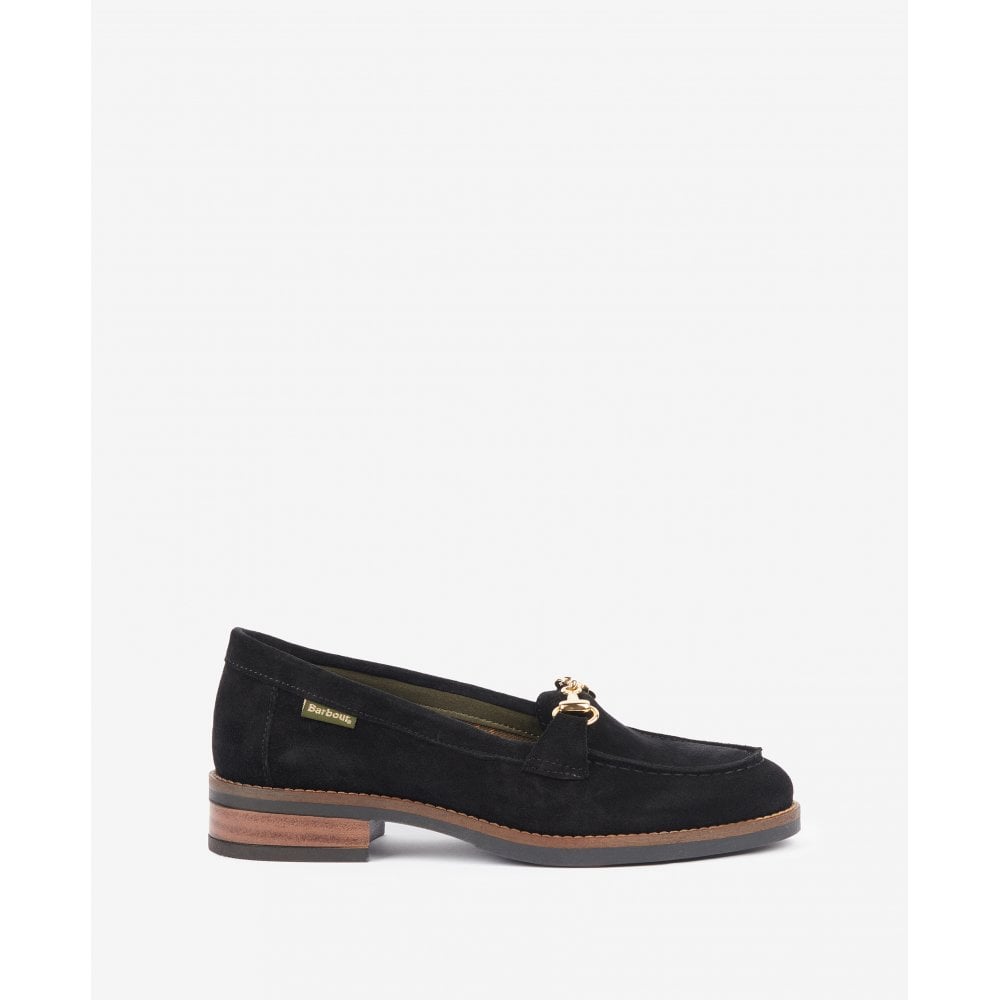 Barbour Chatsworth Ladies Loafers - Black Suede