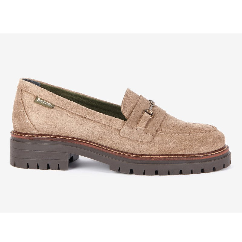 Barbour Brooke Suede Leather Ladies Shoe - Taupe
