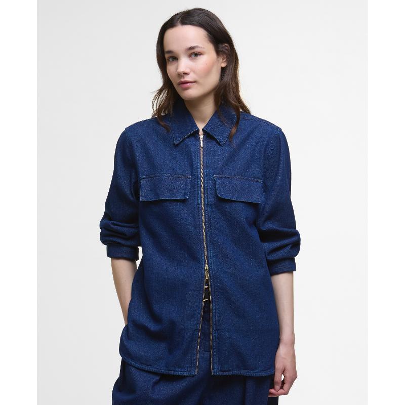 Barbour Arla Ladies Denim Overshirt - Rinse Wash – William Powell