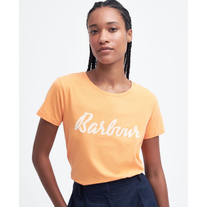 Barbour Otterburn Ladies T-Shirt - Apricot Crush