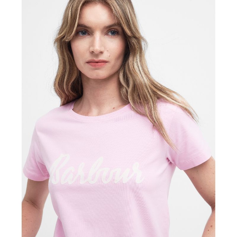 Barbour Otterburn Ladies T-Shirt - Mallow Pink
