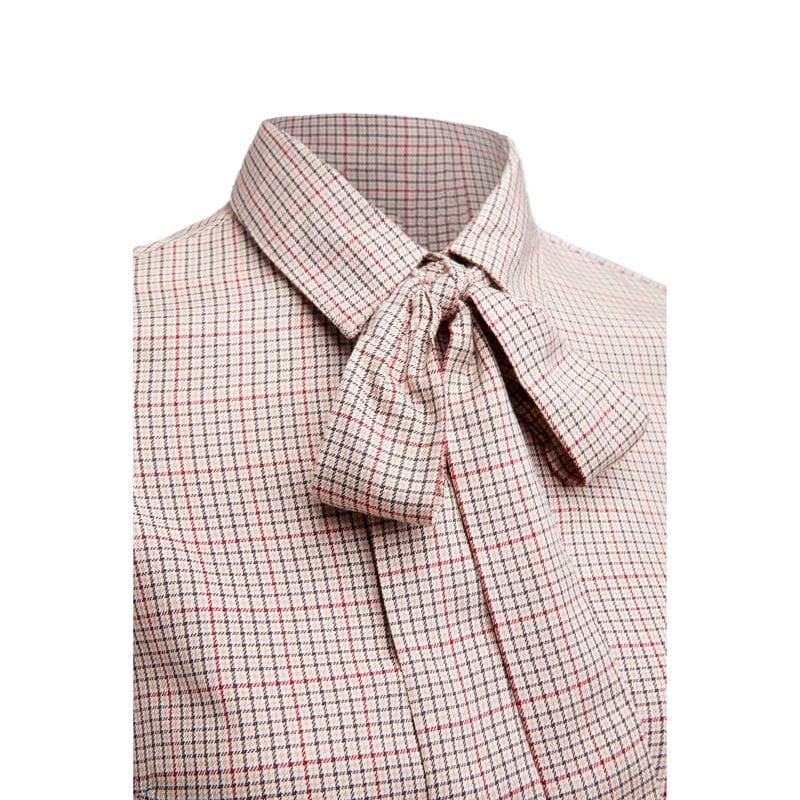 Holland Cooper Heritage Ladies Shirt - Oatmeal Check