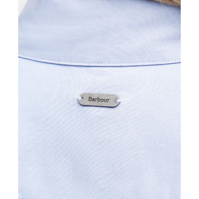 Barbour Derwent Ladies Shirt - Pale Blue/Primrose Hessian