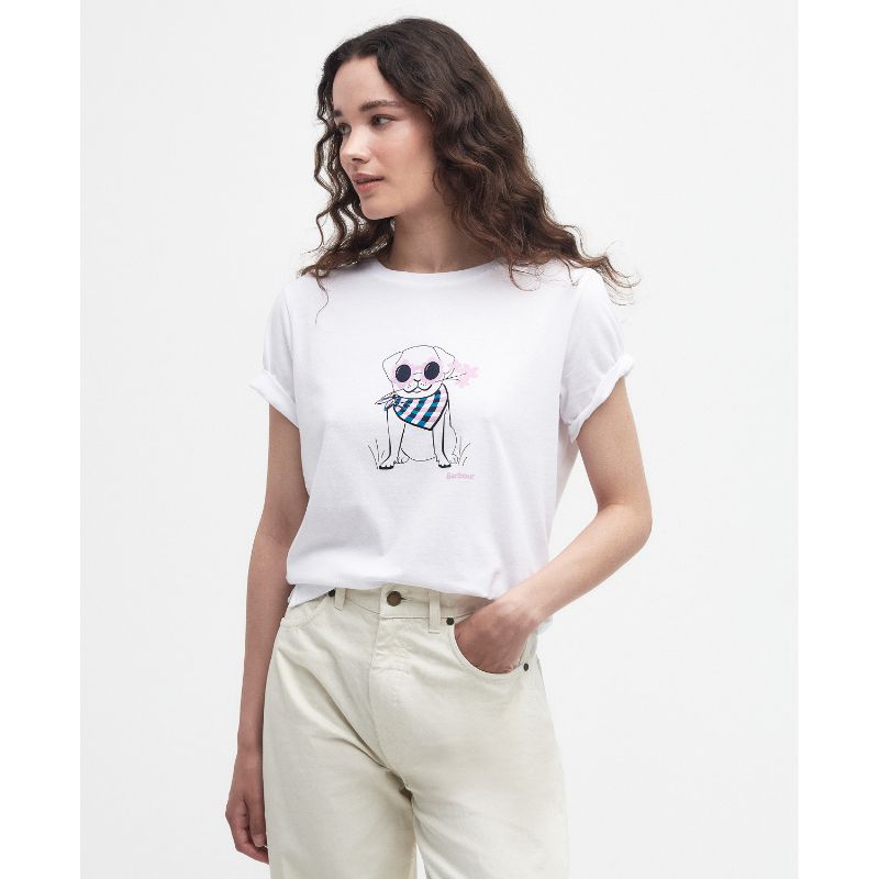 Barbour Honeywell Ladies T-Shirt - White