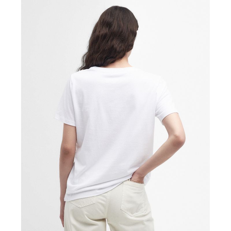 Barbour Honeywell Ladies T-Shirt - White