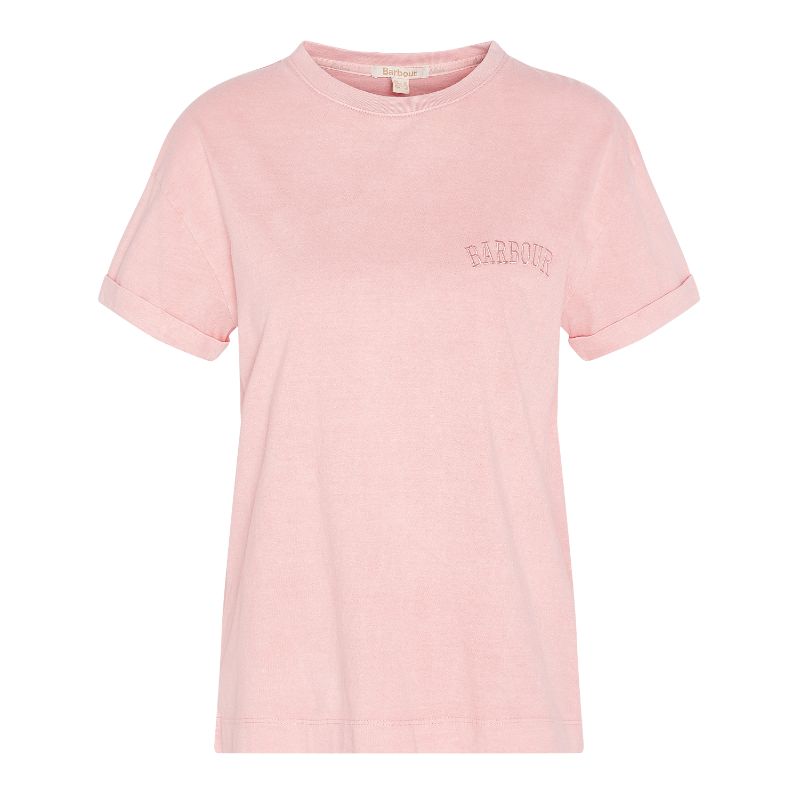 Barbour Sandgate Ladies T-Shirt - Shell Pink