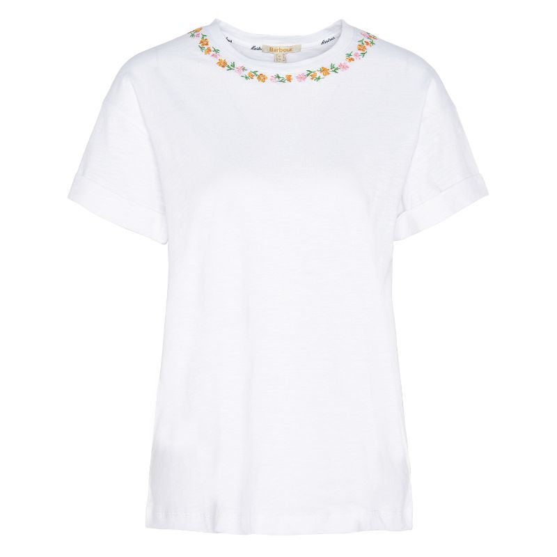 Barbour Longfield Ladies T-Shirt - White