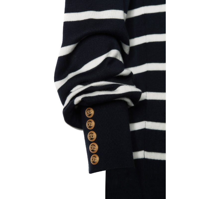 Holland Cooper Kelsie Roll Neck Ladies Knit Jumper - Ink