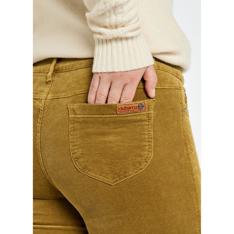 Dubarry Honeysuckle Ladies Stretch Pincord Jeans - Harvest Gold