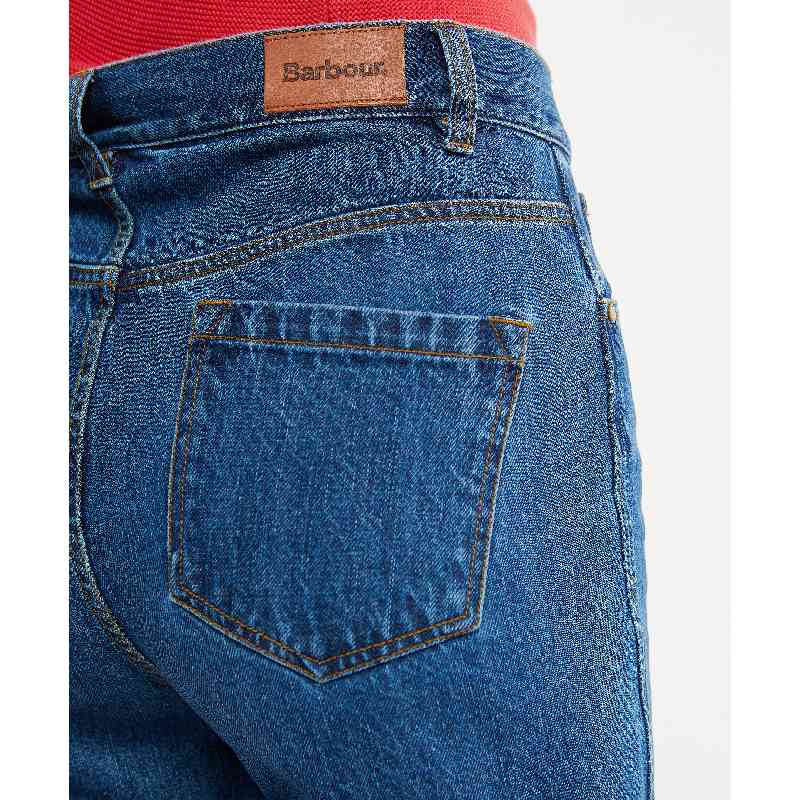 Barbour Westbury Barrel Leg Ladies Jeans - Original Wash