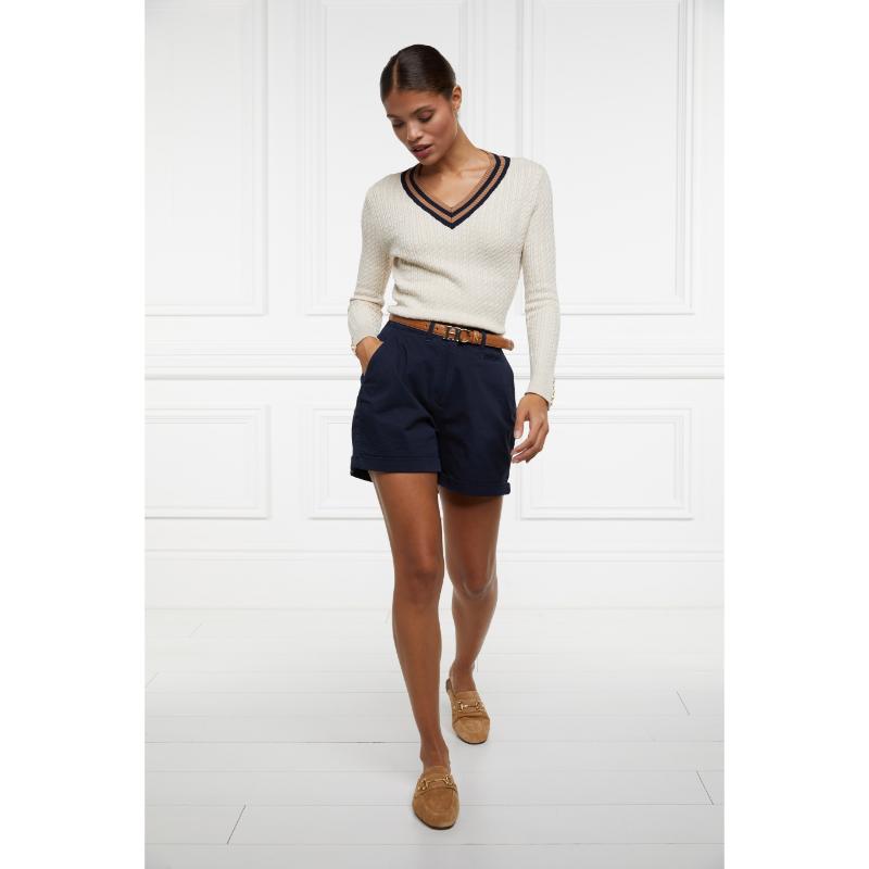 Holland Cooper Arnesby Chino Ladies Shorts - Ink Navy