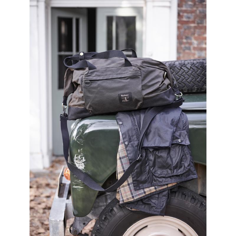 Barbour Field Wax Holdall Bag - Olive/Black – William Powell