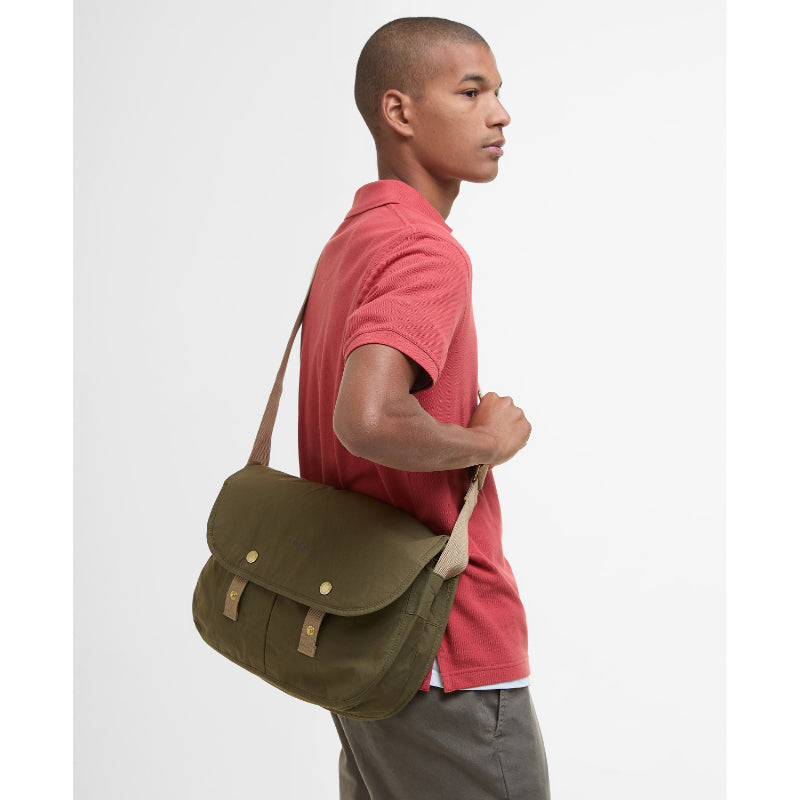 Barbour Transport Reiver Crossbody Bag - Dusky Green – William Powell