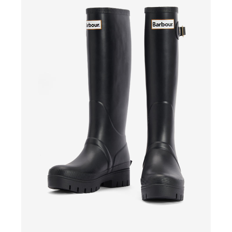 Barbour Snowdon Tall Ladies Wellington Boot - Black – William Powell
